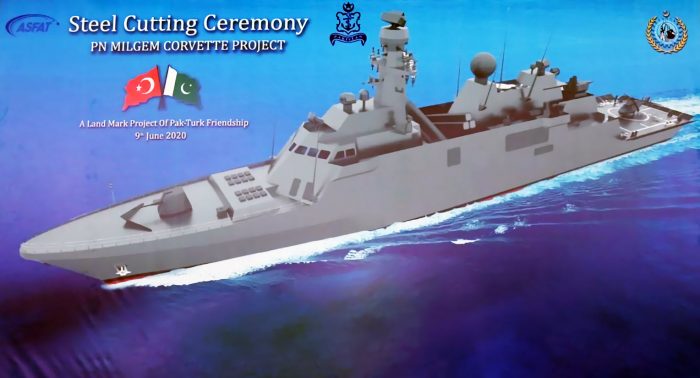 Steel Cutting Ceremony of PAKISTAN NAVY's Second MILGEM Class Warship Held At KS&EW