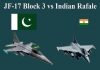 True Comparison between JF-17 Thunder Block-3 and indian rafale jet