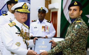 CNS Zaffar Mehmood Abbasi Confers Military Awards Among PAKISTAN NAVY Personnel