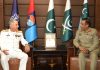 CJCSC General Nadeem Raza Thanked CNS Admiral Abbasi For His Services For His Sacred Country PAKISTAN During Farewell Call