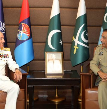 CJCSC General Nadeem Raza Thanked CNS Admiral Abbasi For His Services For His Sacred Country PAKISTAN During Farewell Call