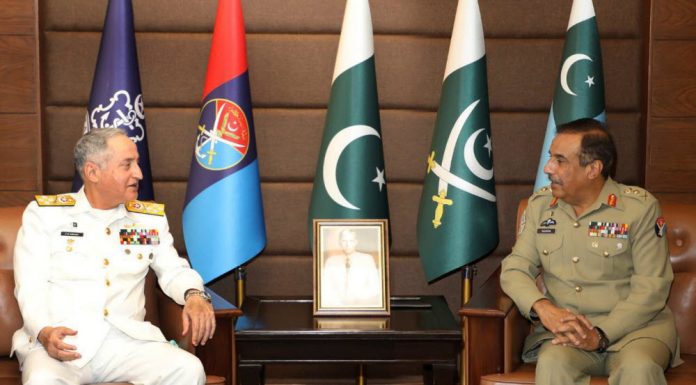 CJCSC General Nadeem Raza Thanked CNS Admiral Abbasi For His Services For His Sacred Country PAKISTAN During Farewell Call