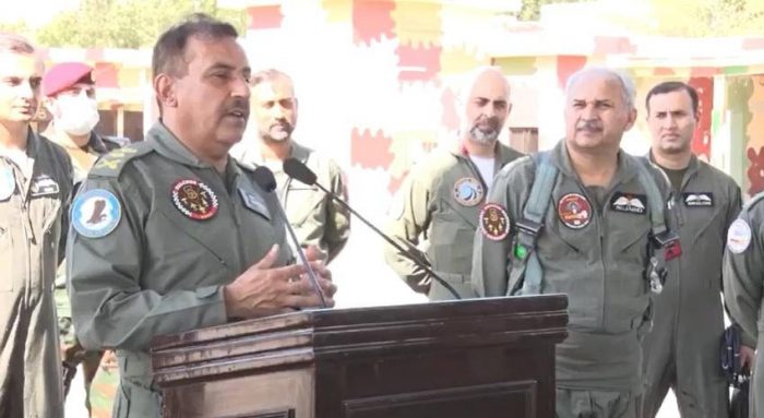 CJCSC General Nadeem Raza addressing the Brave Heart Warriors of PAF