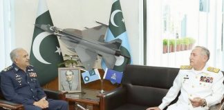 CNS Admiral Abbasi Acnowledges PAF Support In Boosting Maritime Defense Of Sacred Country PAKISTAN