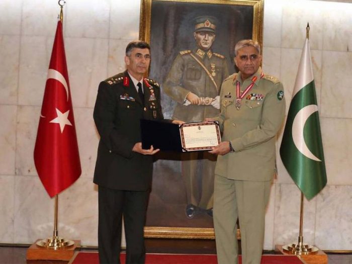 COAS GENERAL Bajwa With Coveted TURKISH Legion of Merit Medal