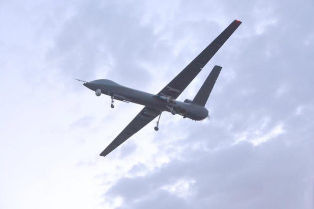 CHINESE CH-4 Rainbow Long Range Armed Drone During the Flight