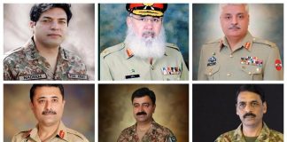COAS General Bajwa Promoted Six Major Generals To Lieutenant Generals Including EX-DGISPR Asif Ghafoor