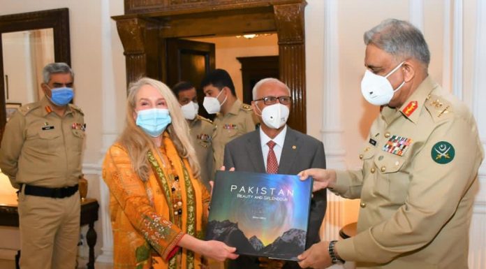 COAS General Bajwa Thanks Vanessa O Brien For Promoting Sacred Country Of PAKISTAN As A Goodwill Ambassador