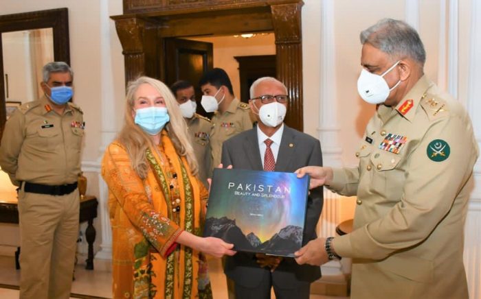 COAS General Bajwa Thanks Vanessa O Brien For Promoting Sacred Country Of PAKISTAN As A Goodwill Ambassador