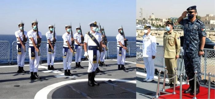 Commander Royal Jordanian Naval Force Colonel Hisham Al Jarrah During Visit to PAKISTAN N