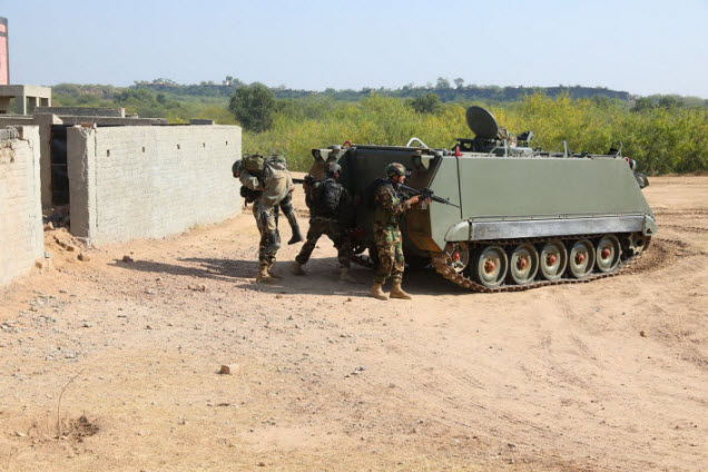 M113 Armored Personnel Carrier (APC) During the Hostage Rescue Exercise During DRUZHBA-V 2020 Joint Drills