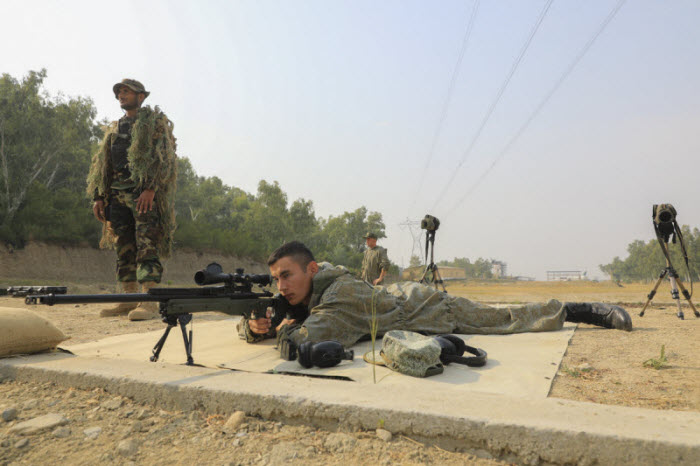 Snipers of SSG and Spetsnaz During DRUZHBA 2020 Joint Drills