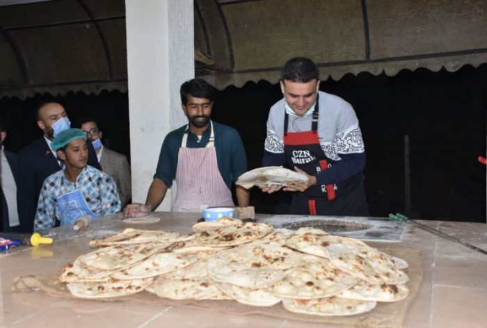 TURKISH CHEF Burak Ozdemir Baking Breads during Visit to PAKISTAN