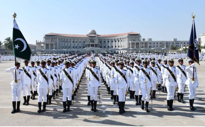 114th Midshipmen Commissioning parade of 102 PAKISTANI and 64 Midshipmen from Friendly Counties held at the PAKISTAN NAVAL Academy Karachi