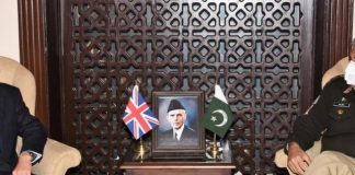 British High Commissioner Held One On One Important Meeting With CHIEF OF ARMY STAFF (COAS) General Qamar Javed Bajwa at GHQ Rawalpindi