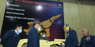 CAS Air Chief Marshal Mujahid Anwar Khan Inaugurates Indigenous Mass Production Of JF-17 Block 3 By Installing First Rivet