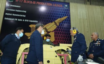 CAS Air Chief Marshal Mujahid Anwar Khan Inaugurates Indigenous Mass Production Of JF-17 Block 3 By Installing First Rivet