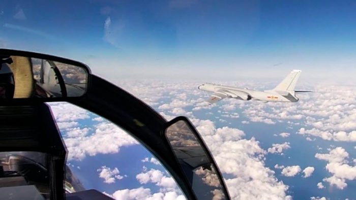 CHINESE XIAN H-6K and RUSSIAN TU-95MS Strategic Bombers