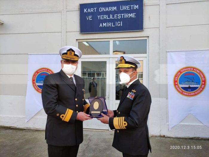 CNS Admiral Amjad Khan Niazi with TURKISH NAVAL Commander