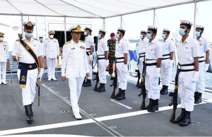 CNS Admiral Niazi During Induction Ceremony of PNS TABUK