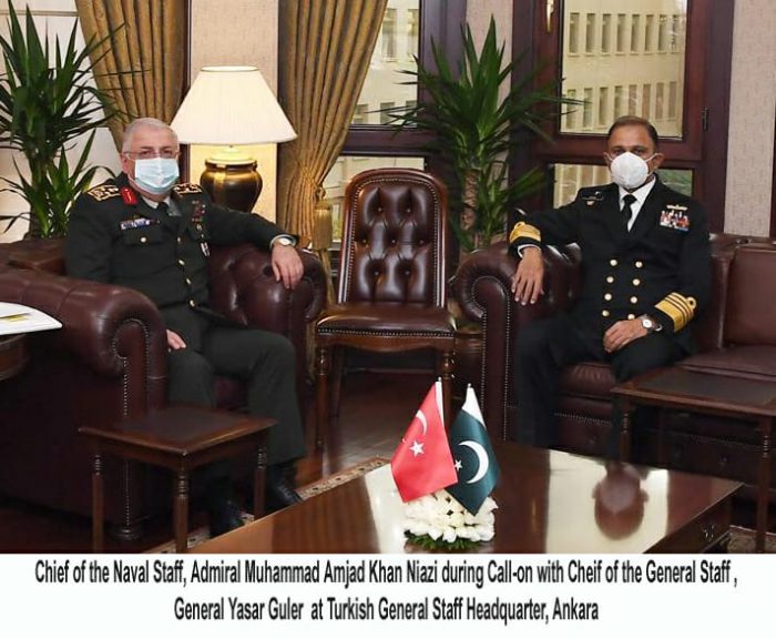 CNS with TURKISH CHIEF OF GENERAL STAFF At Ankara