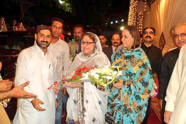 PPP Layari Gang War Leader Uzair Baloch With faryal talpur and other senior PPP leadership