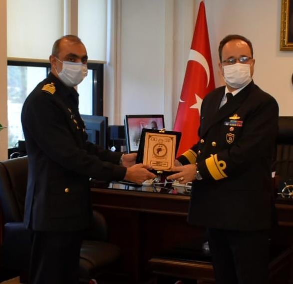 Senior TURKISH NAVAL Officer with CO of PNS TABUK during Visit To Brotherly Country TURKEY