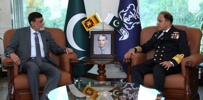 Sri Lankan High Commissioner Discuss Recent Regional Security Situation With CNS Admiral Amjad Khan Niazi At NAVAL HQ Islamabad