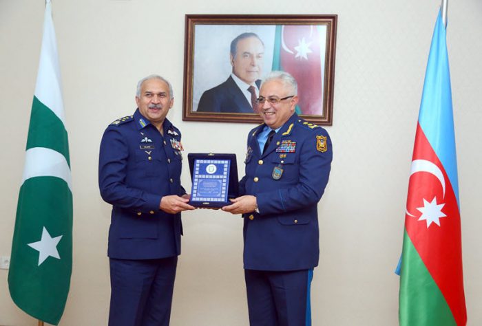 AZERBAJAIN Deputy Defense Minister Awarded Medal to CAS Air Marshal Mujahid Anwar Khan