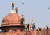 Flag of Khalistan and Nishaan Sahib Hoisted on Lal Qilla in New Delhi