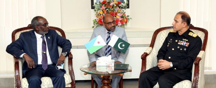 President Of Djibouti National Parliament held One on One important Meeting with CNS Admiral Amjad Khan Niazi