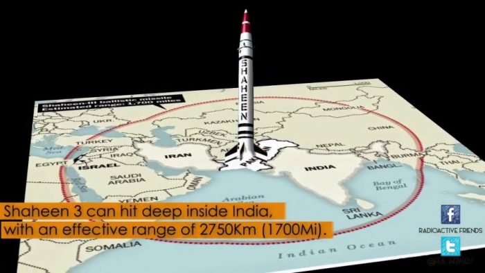 Shaheen 3 Surface to Surface Ballistic Missile with 2750 Kilometers Range