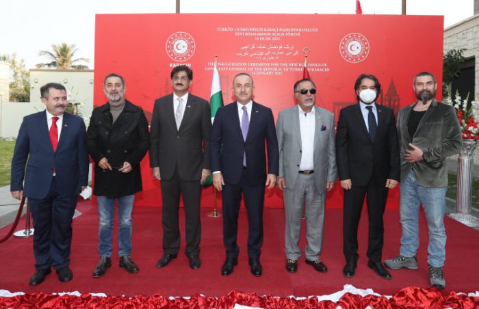 TURKISH FM Inaugurates One of the Largest Consulates In Karachi PAKISTAN