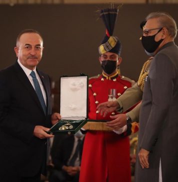 TURKISH Foreign Minister Awarded Coveted Hilal-i-PAKISTAN Award During Visit to PAKISTAN