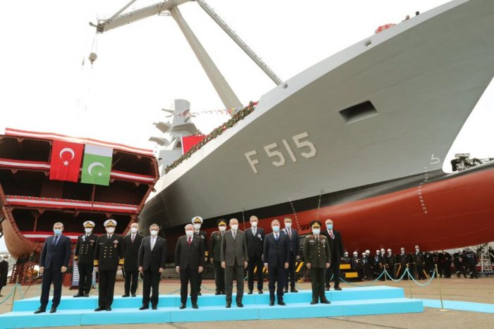TURKISH President Launched Welding of 3rd MILGEM Ada Class Warship for PAKISTAN NAVY