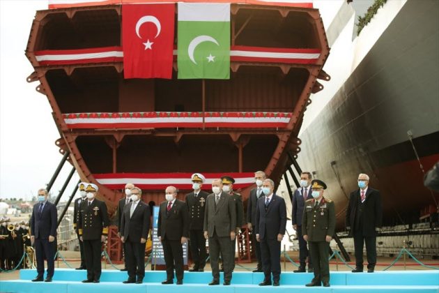 TURKISH President Recep Tayyip Erdoğan Launches Welding Of 3rd MILGEM Ada Class Stealth Warship For PAKISTAN NAVY