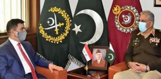 COAS General Bajwa And Iraq Defense Minister H.E Mr. Juma Ahad Held One On One Important Meeting In GHQ Rawalpindi
