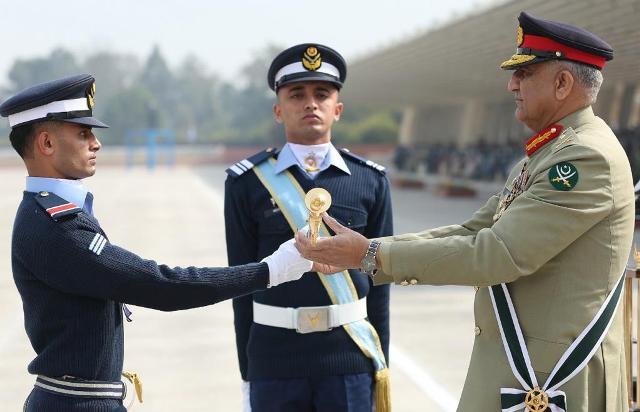 COAS distributing Trophies during 144th Graduation ceremony of PAF