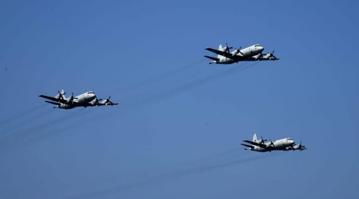 PAKISTAN NAVY and Foreign Aircraft During Concluding Ceremony of AMAN-21 Naval Exercise