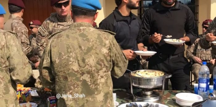 PAKISTANI and TURKISH Special Forces Enjoying Lunch