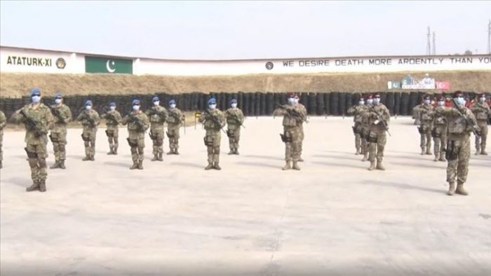 TURKISH Blue Beret and Maroon Beret Special Forces During ATATURK-XI 2021 Exercise At Tarbela