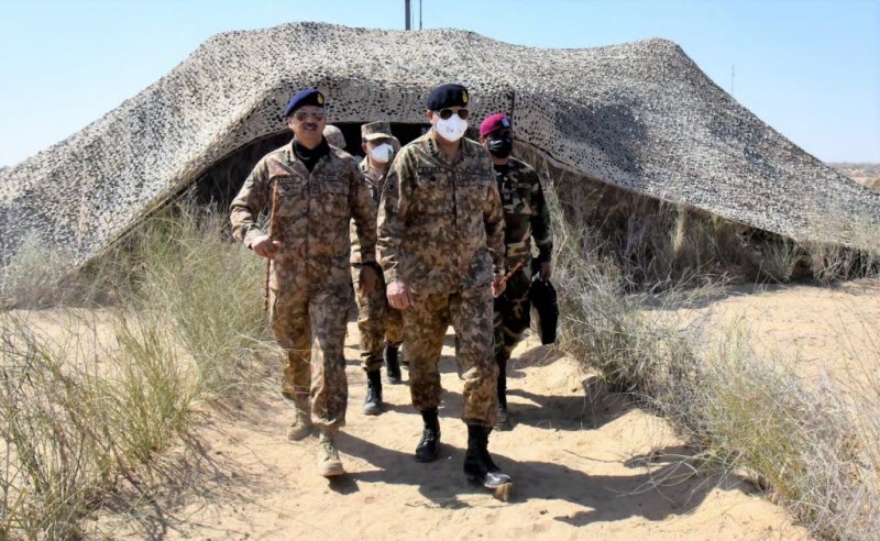Bahawalpur Corps troops practicing drills in Zarb-e-Hadeed Exercise
