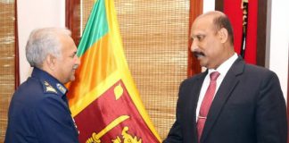 CAS Air Chief Marshal Calls On Secretary Of Defense & State Minister For National Security & Disaster Management Gen (R) Kamal Gunaratne