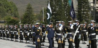 CHIEF OF AIR STAFF (CAS) Air Chief Marshal Mujahid Anwar Khan Pays Farewell Call On CHIEF OF NAVAL STAFF (CNS) Admiral Amjad Khan Niazi At NAVAL HQ Islamabad