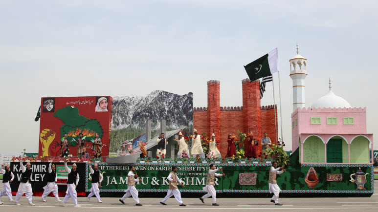 Enclace of KASHMIR during PAKISTAN Day Parade 2021