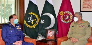 New PAF AIR CHIEF CAS Air Chief Marshal Zaheer Ahmad Babar Calls On COAS General Qamar Javed Bajwar At GHQ Rawalpindi