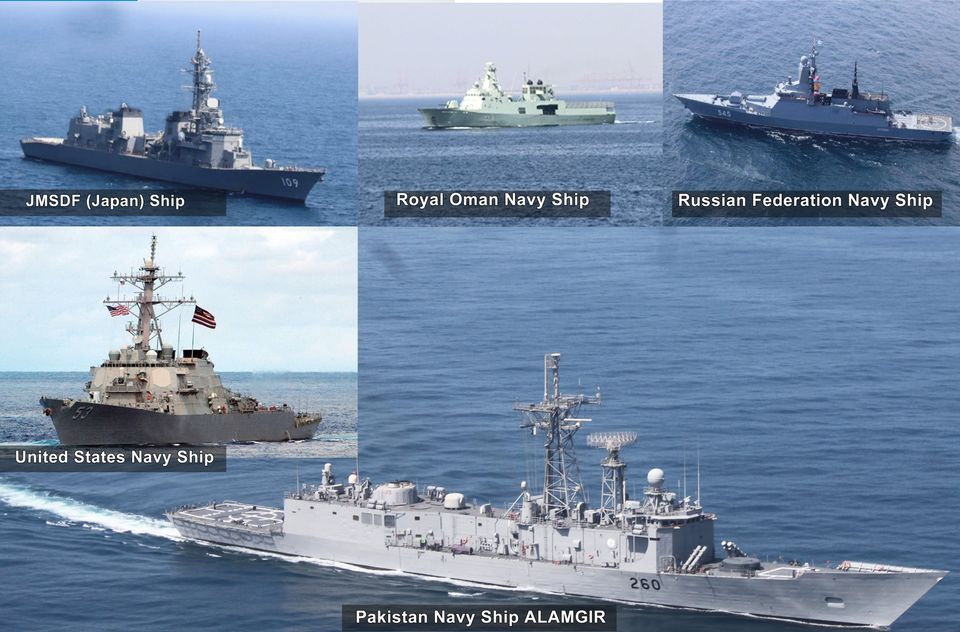 PAKISTAN NAVY Conducts Bilateral Naval Exercise With Russian, Oman, Japanese And US Navies In Gulf Of Aden And North Arabian Sea