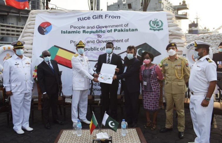 PAKISTAN NAVY Ship PNS NASR During HADR Mission to Benin