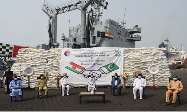 PAKISTAN NAVY Ship PNS NASR Ship official HADR Mission to Niger