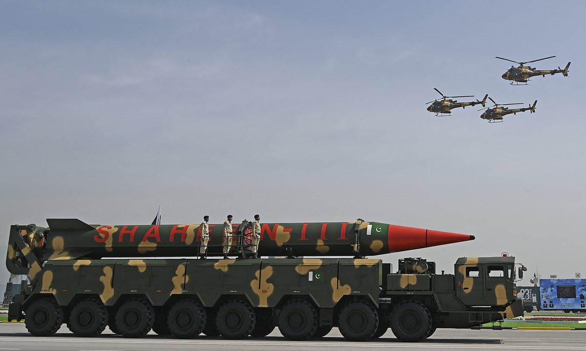 PAKISTAN Shaheen 3 MRBM Missile at PAKISTAN DAY Parade 2021